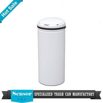 50L Red Home Appliance Stainless Steel Automatic Sensor Trash Bin photo-2