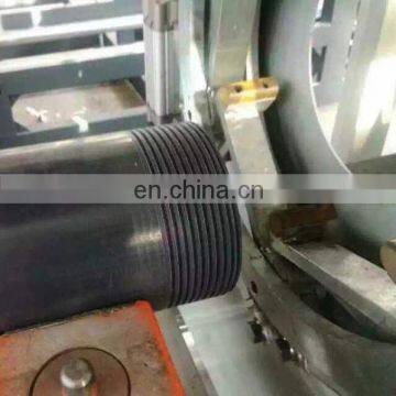 Up to 600mm diameter full automatic CNC PVC pipe tread cutting machine w