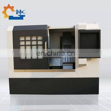 High quality horizontal slant bed mini cnc metal lathe with turret