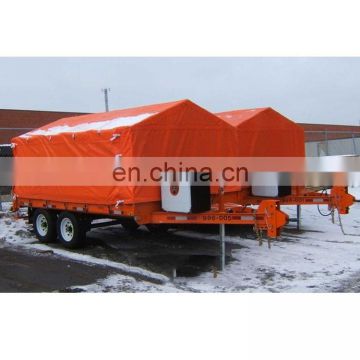 Waterproof and fireproof tarpaulin for truck trailer cover