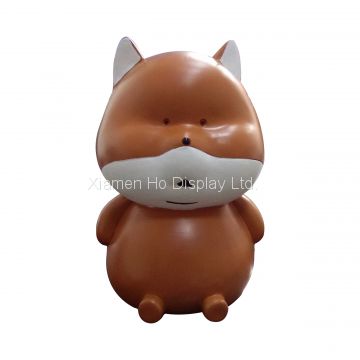 Ho display Custom Cartoon Squirrel Fiberglass Animal Statue Manufacturer China