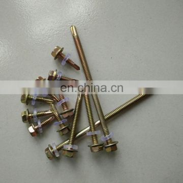 Steel Self Drilling Screws Hex Washer Head Fastener