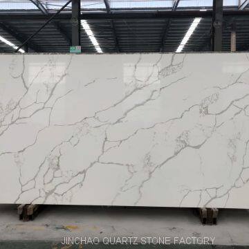 Artificial calacatta quartz stone slabs