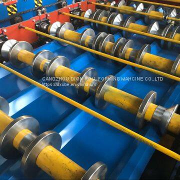 Dixin Full Automatic High Four Wave IBR And Trapezoidal Colored Steel Sheet Metal Roof and Wall Panel Roll Forming Machine photo-5