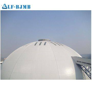Prefabricated Long Span Galvanized Steel Space Frame Structure Coal Yard Storage Coal Storage Shed photo-2