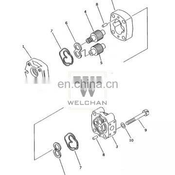 Pilot Gear Single Pump 705-40-01610 For Loader WA30-52R High Quality Hydraulic Gear Pump photo-2