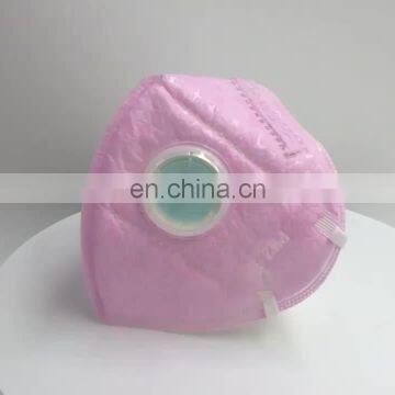 For Females Pink Color Anti Dust Custom Printed Dust Mask