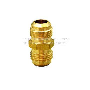 Brass flare union, brass fitting