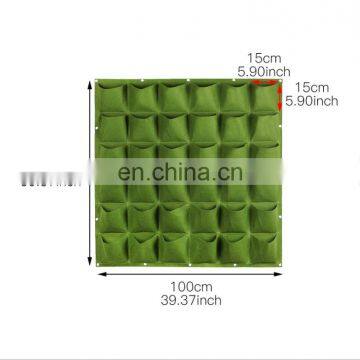 Vertical Garden Planter Wall-mounted Planting Flower Grow Felt Bag