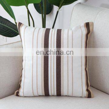 Home and Living Room Decoration Boho Throw Pillow Case Plain Cotton Woven Cushion Cover photo-2