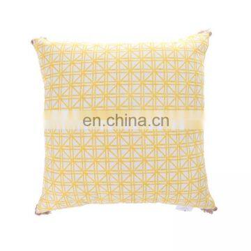 Summer Fruit Yellow Lemon Leaf Pillow Cover Waterproof Outdoor Cushions Home Decorative Cotton Linen 18x18Inch photo-3