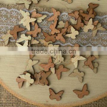 Custom Made Laser Cutting Small Wooden Bauble Decoration,wooden Butterfly photo-4