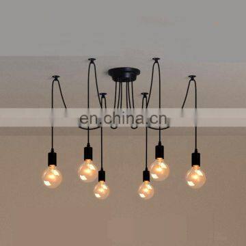 10 ламп E27 потолочный подвесной люстра в форме паука, антикварный классический регулируемый ретро-люстра для столовой и спальни photo-3