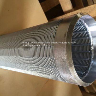 Wedge Wire Johnson Screen Pipe , Vee-wire Wrapped Screen Tube for Well Drilling, Sand Control, Dewatering Pump photo-4