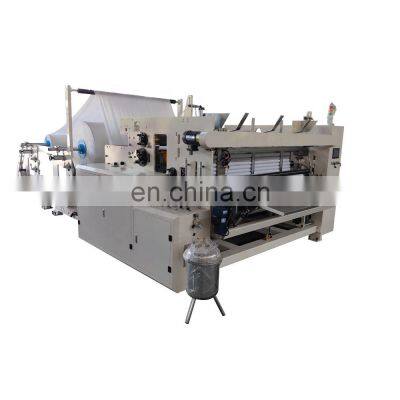 Full automatic toilet paper rewinding machine