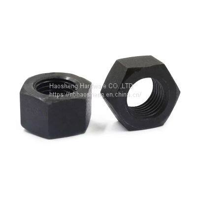 DIN934 zinc plated black