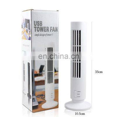 USB Bladeless Desk Fan Mini Portable Cooling Air Tower Fan photo-5