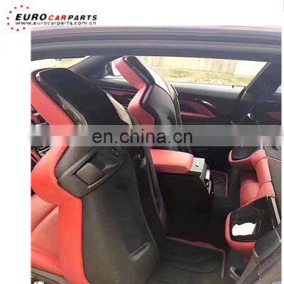 F80 F82 dry carbon fiber material seat back four piece fit for F80 F82 M3 M4 seat back decoration parts