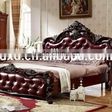 brown wood double bed room sets