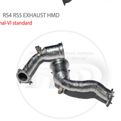 Exhaust Manifold Downpipe for Audi RS4 RS5 VI standard Car Accessories With Catalytic Converter Header whatsapp008613189999301