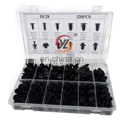 HE28  Plastic Auto Fastener Clip Body Push Pin Rivet Door Trim Panel Retainer 330PCS Kit