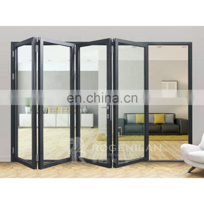 Aluminum frame partition folding interior doors low price