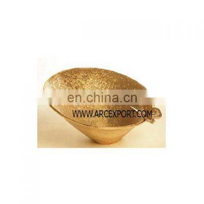 aluminium raw cast gold colour bowl