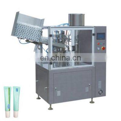 High Speed Automatic Toothpaste Cosmetic Cream Paste Honey Gels Small Soft Plastic Tube filling and sealing machine