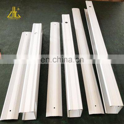 Anodized Silver Cnc Machining Extruded Aluminum Light Housing for LED Light
