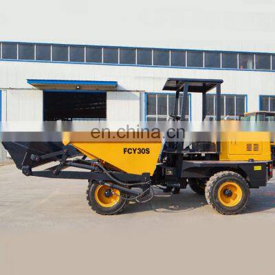 3ton CE Concrete Articulated Mini Site Dumper Tipper With Front End Loader photo-4