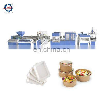 Disposable plastic plates and cups making machine biodegradable tableware machine