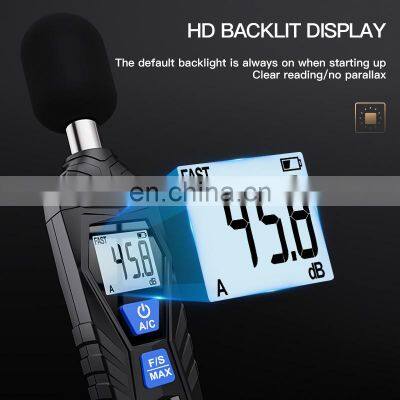 Mestek SL720 Noise Measuring Instrument db Meter 30~130dB Mini Audio Sound Level Meter Decibel Monitor photo-5