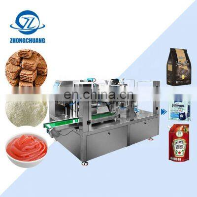 Puffed Rice Packing Molasses Package Cookies Mango Sachet Price Doypack Packaging Machine Bags