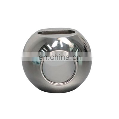 Oem Stainless Steel Three-Way Fixed Hollow Forged Valve Ball Parts