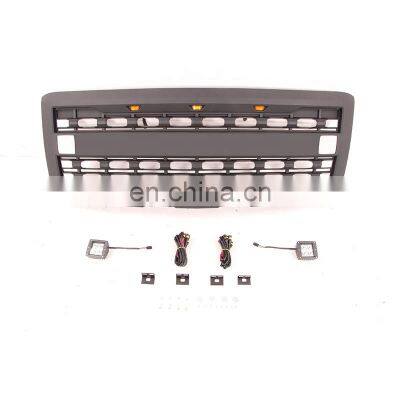 4x4 pickup truck accessories abs black parts grill front grille with offroad lights fit for silverado 2014 2015