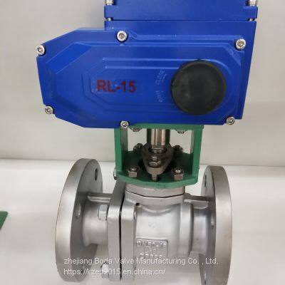 Stainless steel electric soft sealing ball valve Q941F-16P DN100