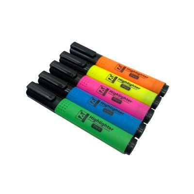 Free Sample Factory Custom Cheap Colored Fluorescent High Reflective Highlighter Marker Pen Set for Promotional photo-2