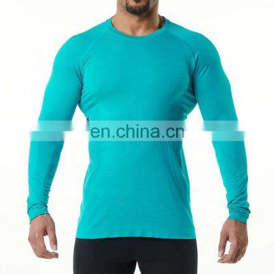 Factory Direct Supply Breathable Sport Long Sleeve Quick Dry T Shirts Gym Men'S Top photo-4
