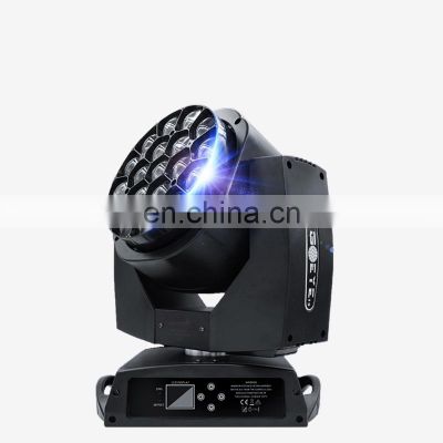 K10 19PCS 15W Bee Eye Event Disco Nightclub Wash Zoom Beam LED Moving Head Stage Light