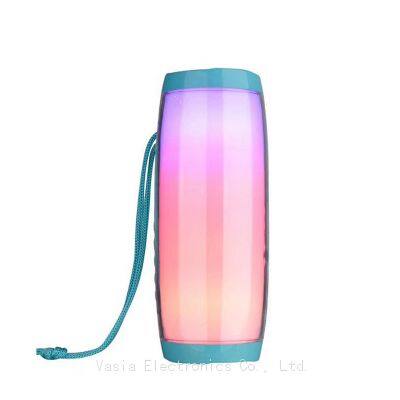 Portable outdoor sound system LED seven-color light card insertion USB flash drive subwoofer speaker Bluetooth