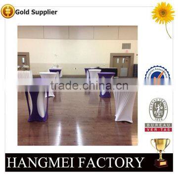 cheapest spandex high bar cocktail table cloth for wedding