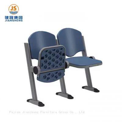 JS Group Foldable Plywood Steel Desk Stackable Plastic Lecture Hall Chair With Desk Lecture photo-2