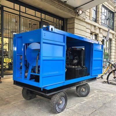 RELIABLE Diesel Powered Large Pipe Unclogging Machine 240bar 170Lmin New Condition for Sewer and Drain Cleaning