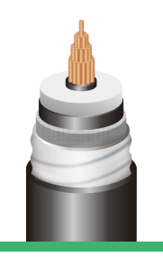 Моноконтурный кабель с гофрированным алюминиевым экраном до 245 кВ