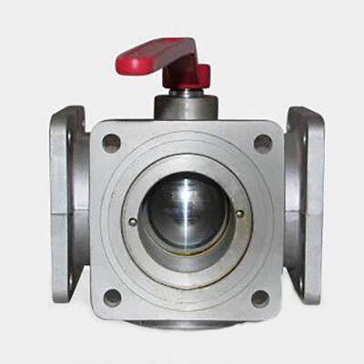 Factory Direct Straight Through Tank Truck Square Ball Valve photo-3