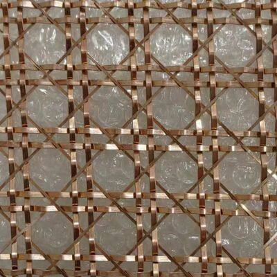 Gewebte, gekräuselte dekorative Metallgitter für Schranktüren