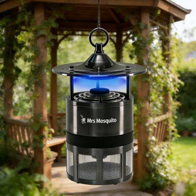 Настольный уловитель комаров Mosuiqto Killer Mrs Mosquito MM400-Premium, изготовленный из нержавеющей стали для использования на открытом воздухе