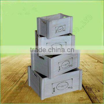 Customized Hot Sale New Design Antique Wooden Fruit And Vegetable Crates