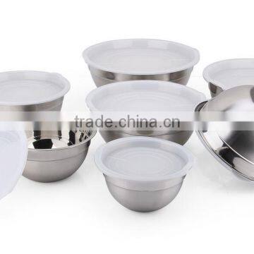 7pcs Set Stainless Steel Mixing Bowl Set With Lid photo-2