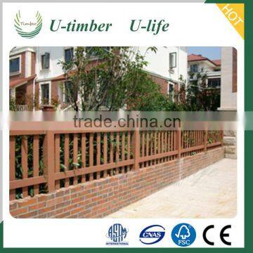 Latest designs wood plastic composite WPC timber fence